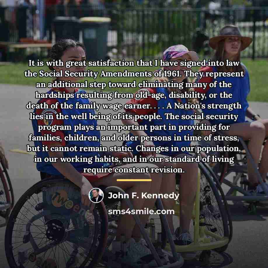 “It is with great satisfaction that I have signed into…” quote by John F. Kennedy