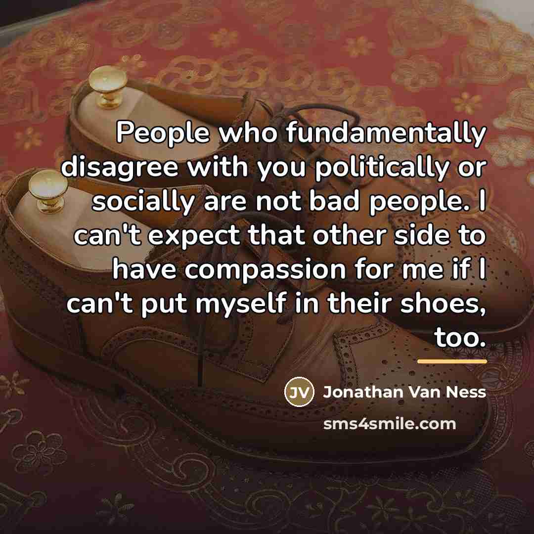 “People who fundamentally disagree with you politically or socially are…” quote by Jonathan Van Ness