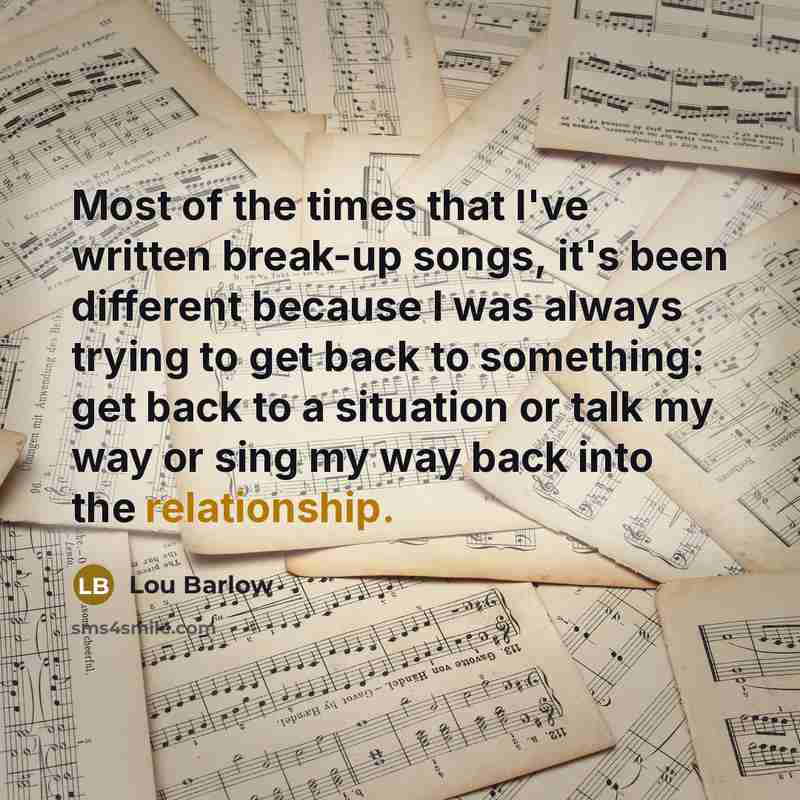 “Most of the times that I've written break-up songs, it's…” quote by Lou Barlow