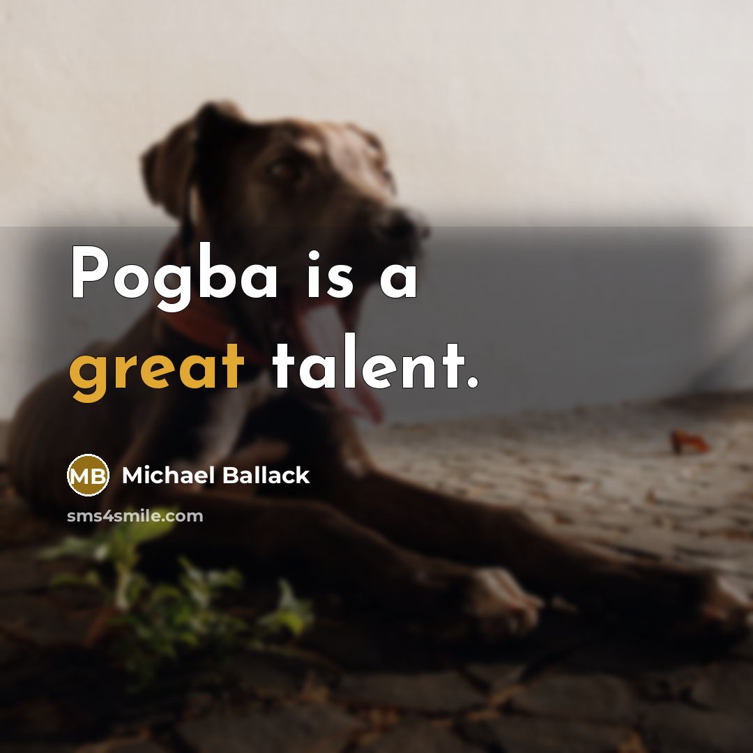 “Pogba is a great talent.…” quote by Michael Ballack