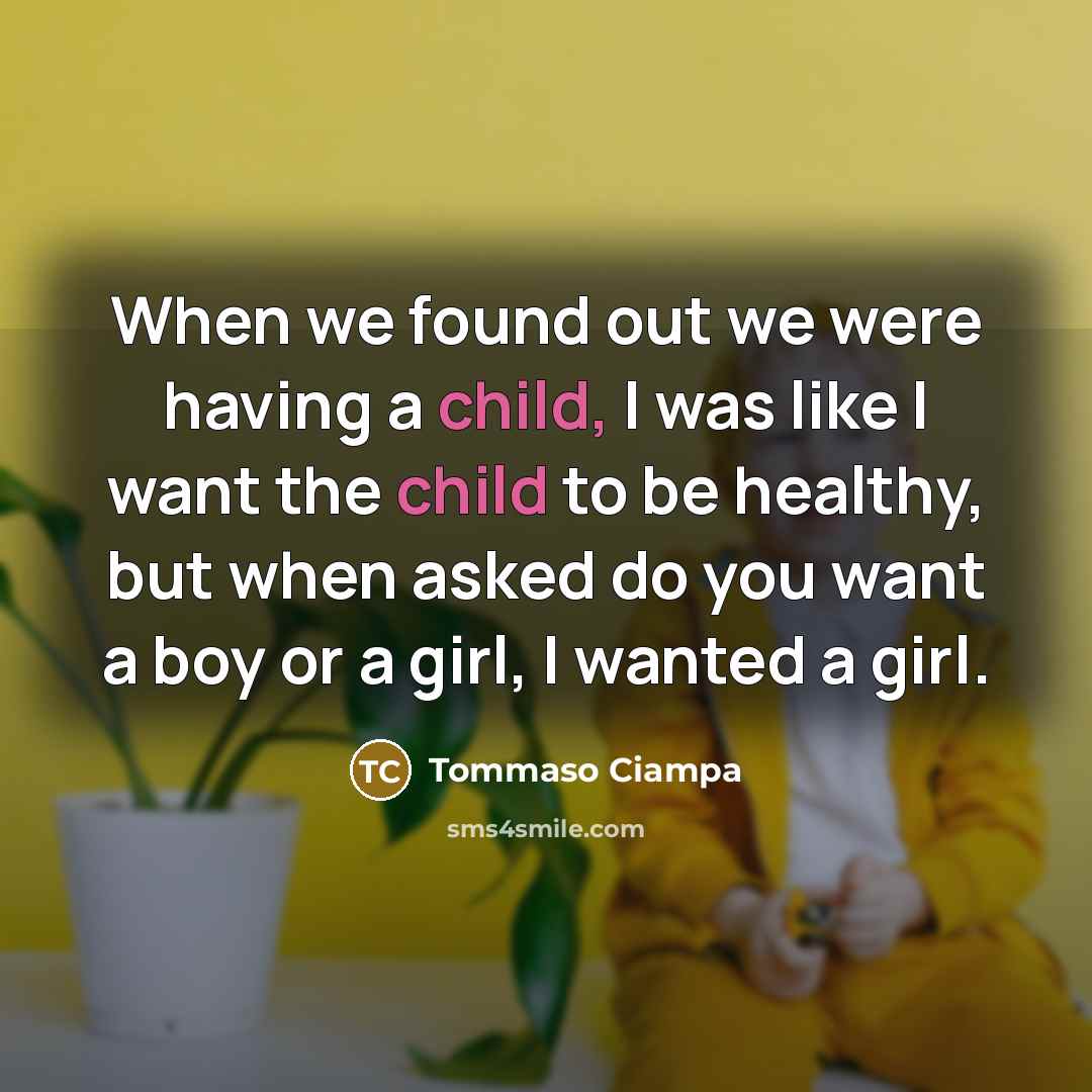 “When we found out we were having a child, I…” quote by Tommaso Ciampa