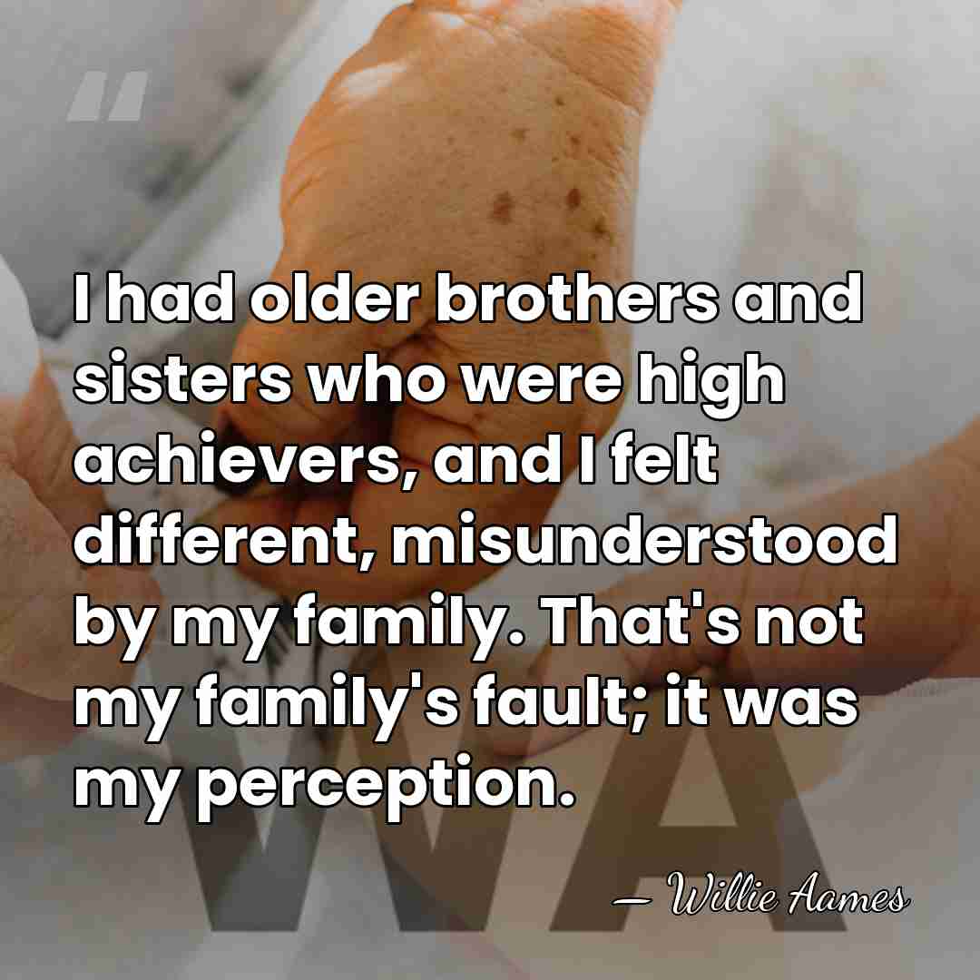 I had older brothers and sisters who were high achievers, and I&hellip; - Willie Aames