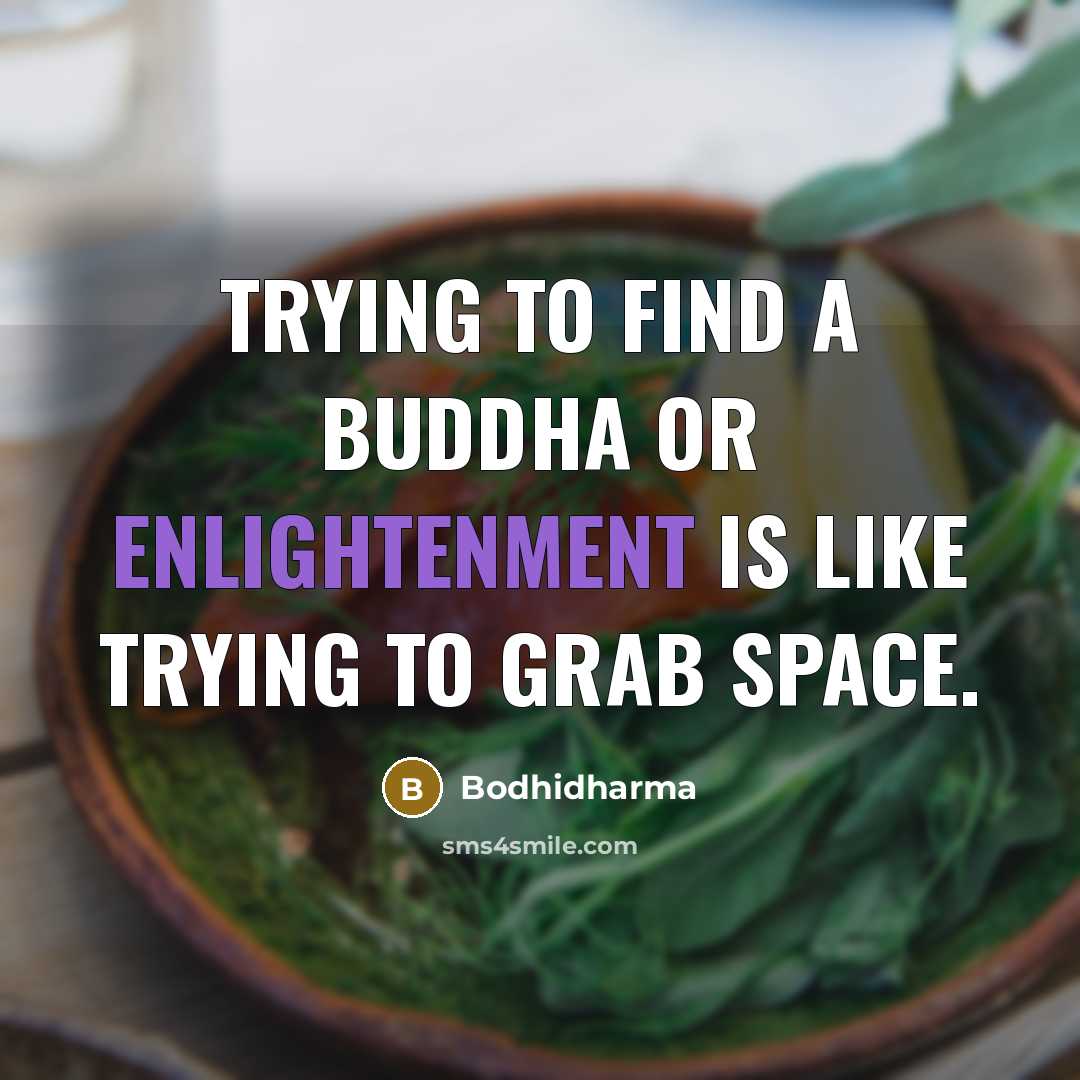 “Trying to find a buddha or enlightenment is like trying…” quote by Bodhidharma