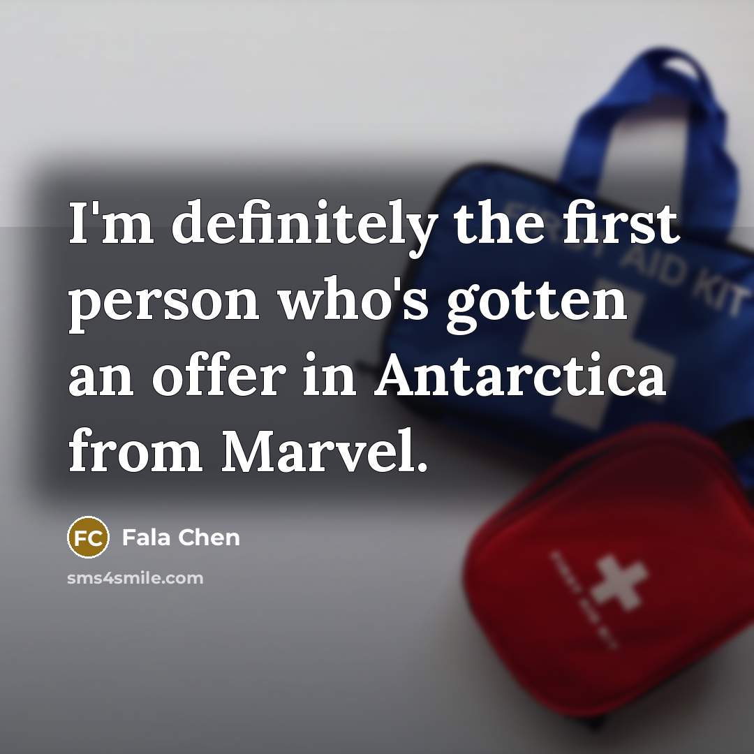 “I'm definitely the first person who's gotten an offer in…” quote by Fala Chen