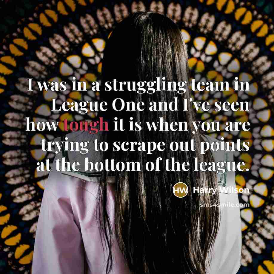 “I was in a struggling team in League One and…” quote by Harry Wilson
