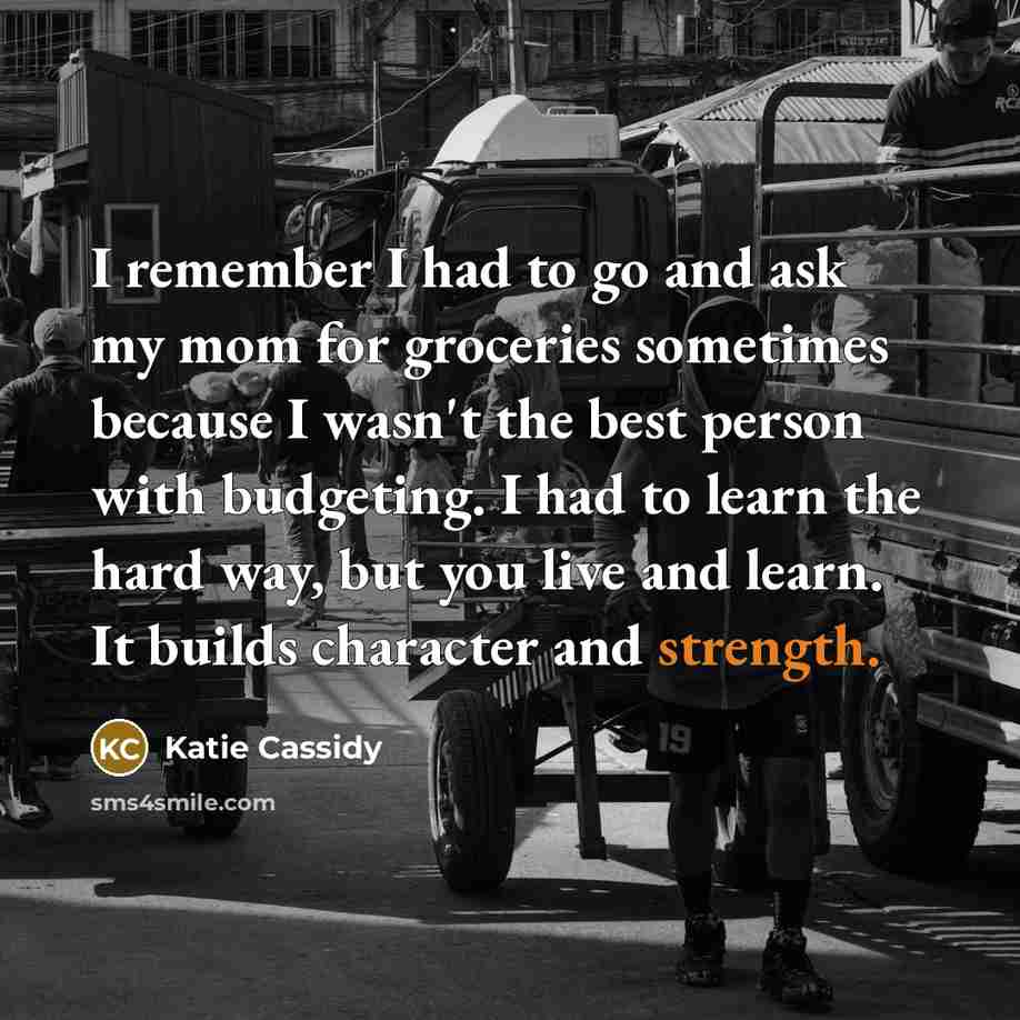 “I remember I had to go and ask my mom…” quote by Katie Cassidy
