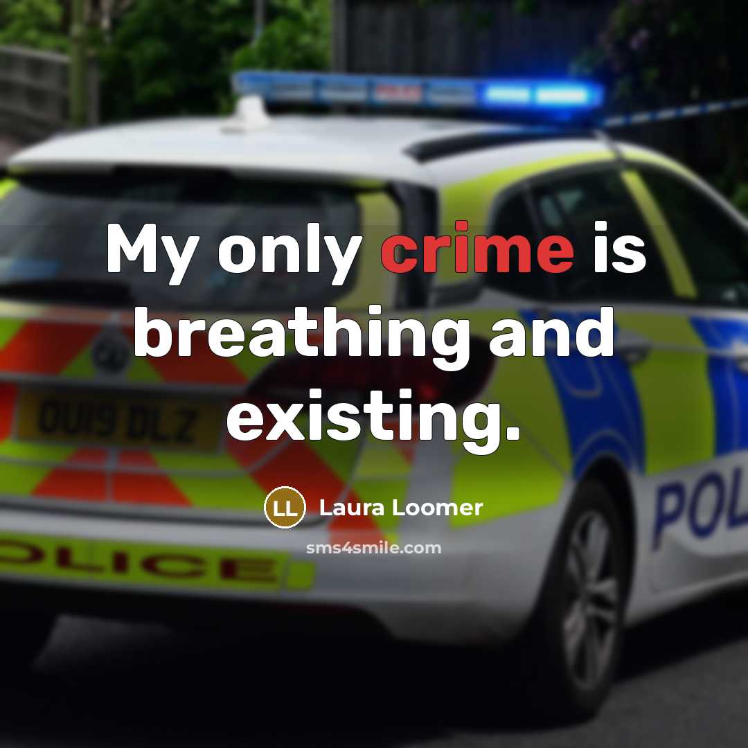 “My only crime is breathing and existing.…” quote by Laura Loomer