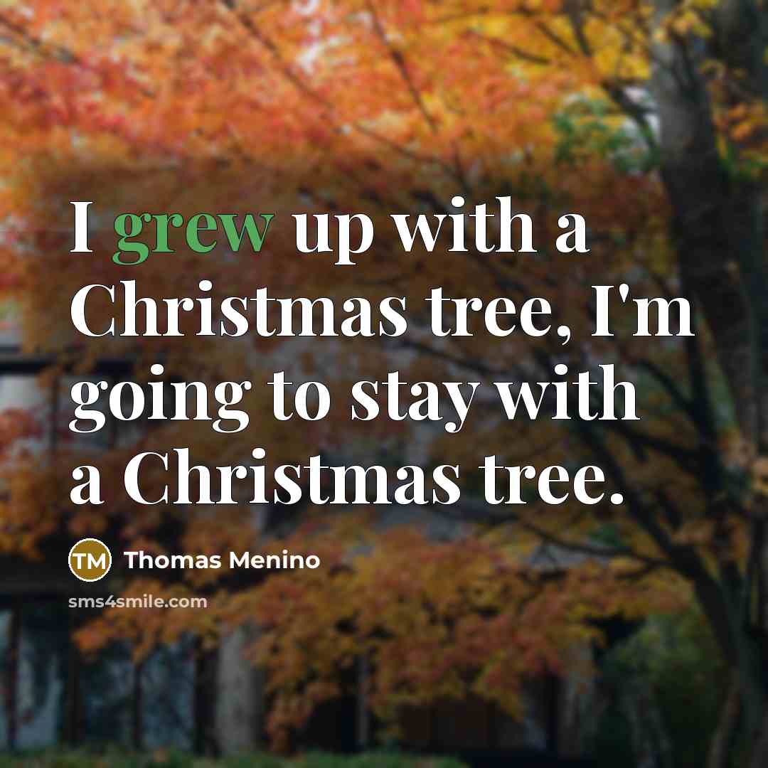 “I grew up with a Christmas tree, I'm going to…” quote by Thomas Menino