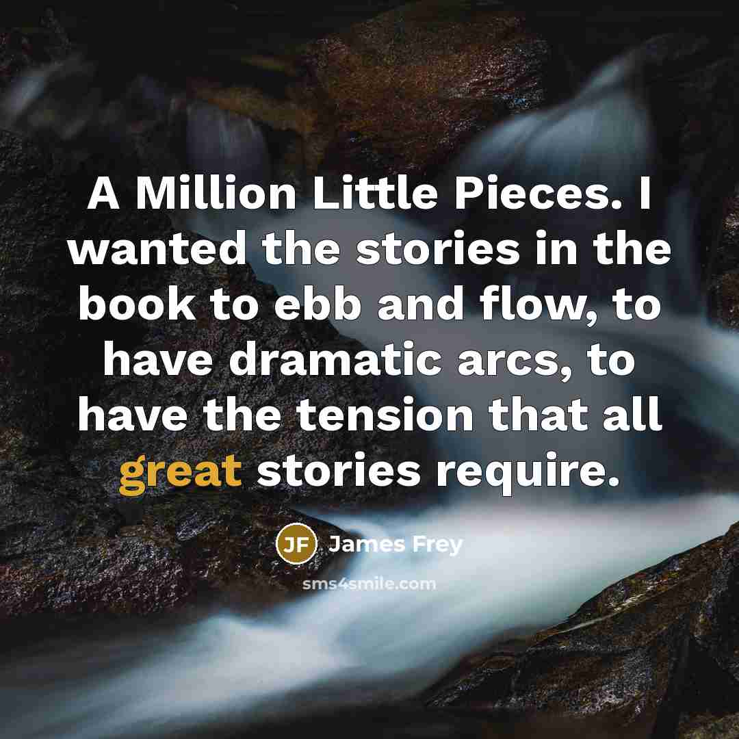 “A Million Little Pieces. I wanted the stories in the…” quote by James Frey