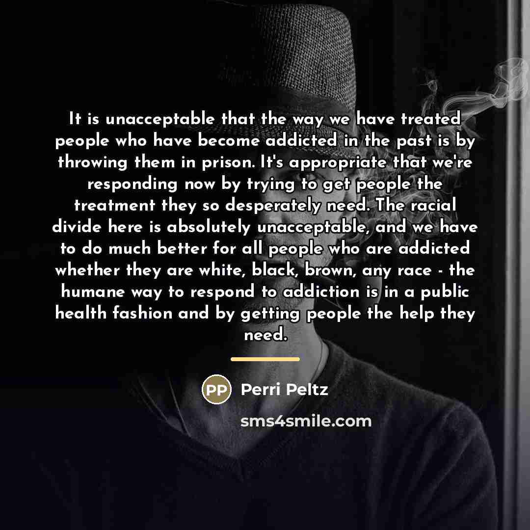 “It is unacceptable that the way we have treated people…” quote by Perri Peltz