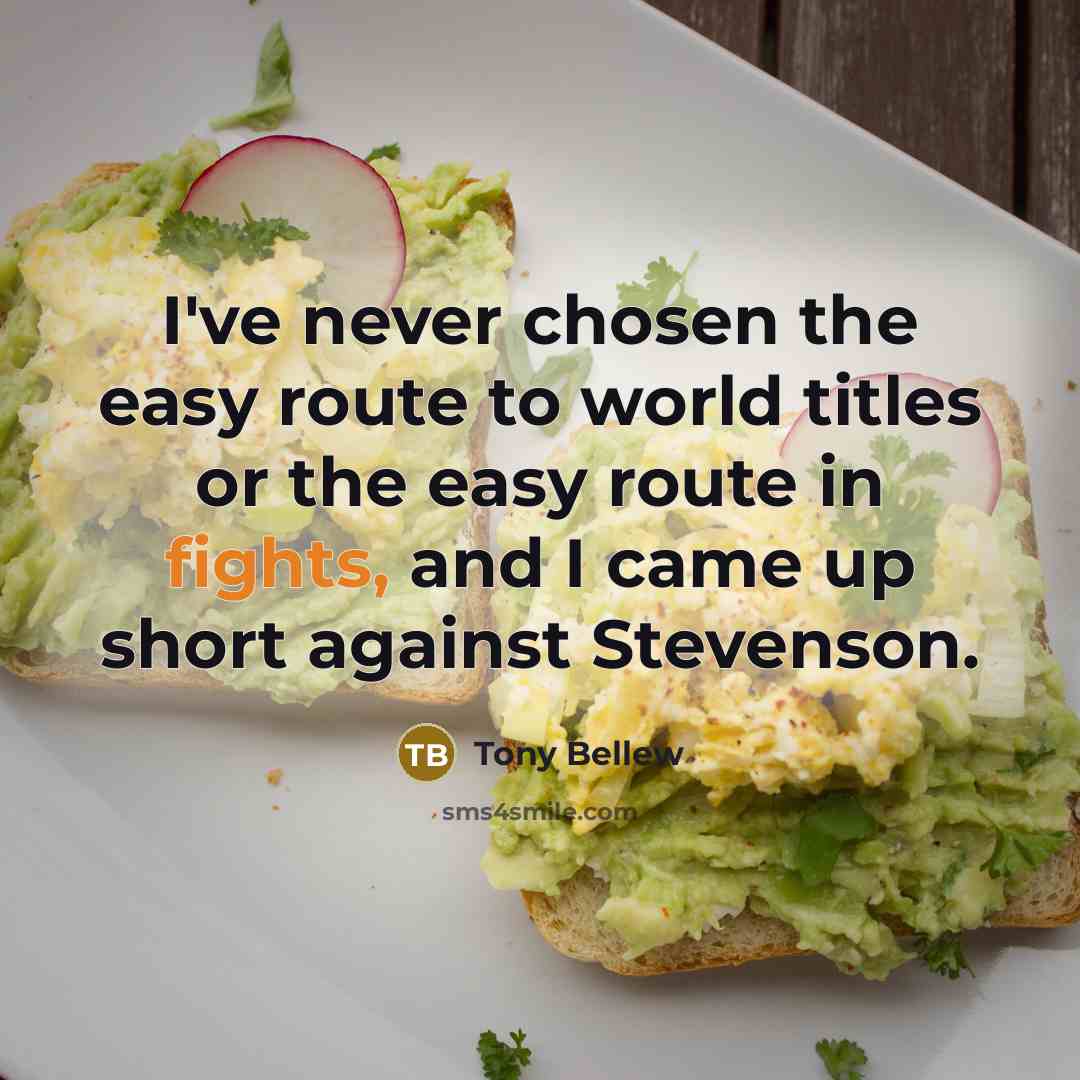 “I've never chosen the easy route to world titles or…” quote by Tony Bellew