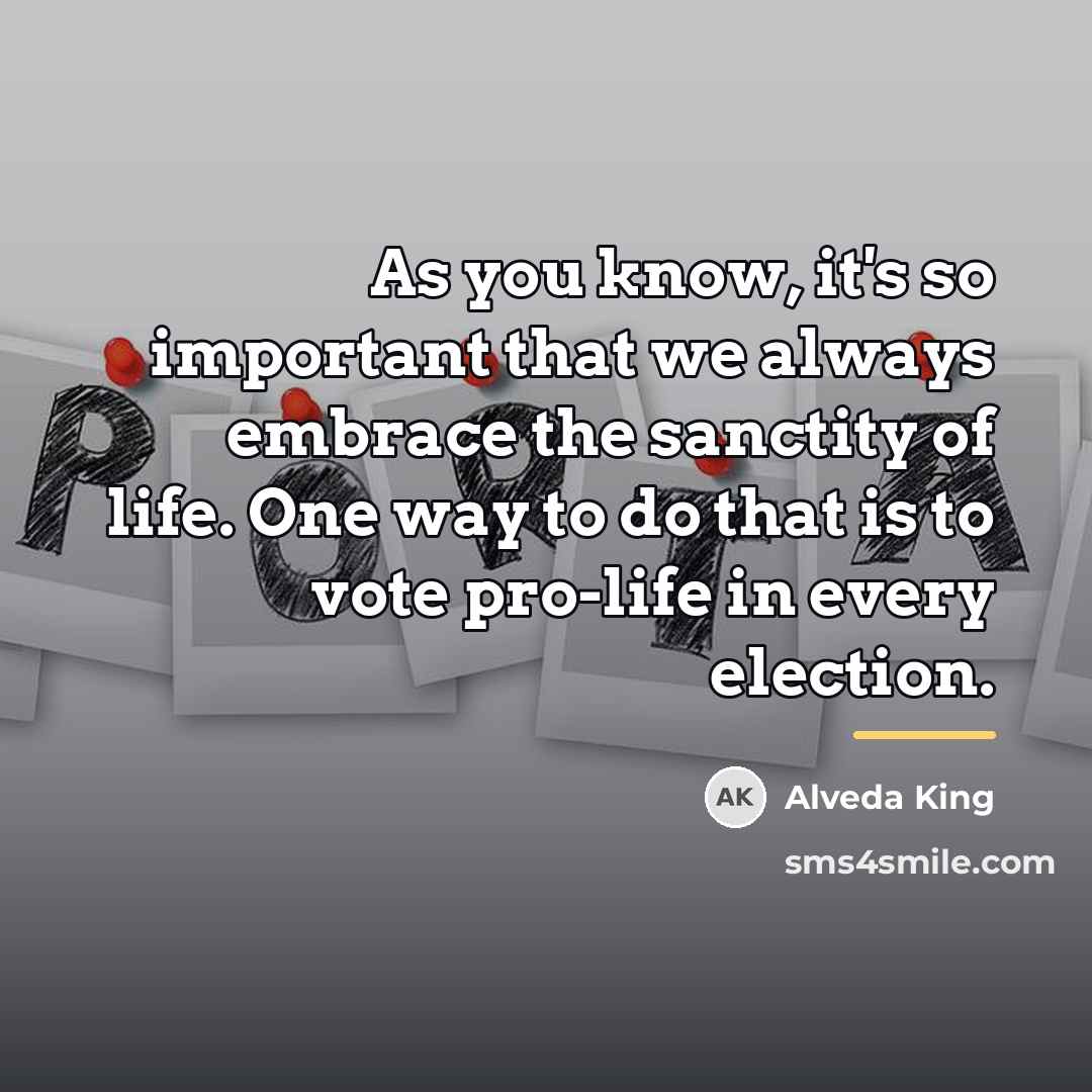 “As you know, it's so important that we always embrace…” quote by Alveda King