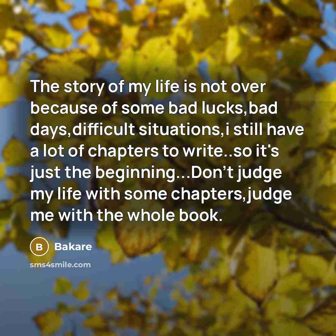 “The story of my life is not over because of…” quote by Bakare