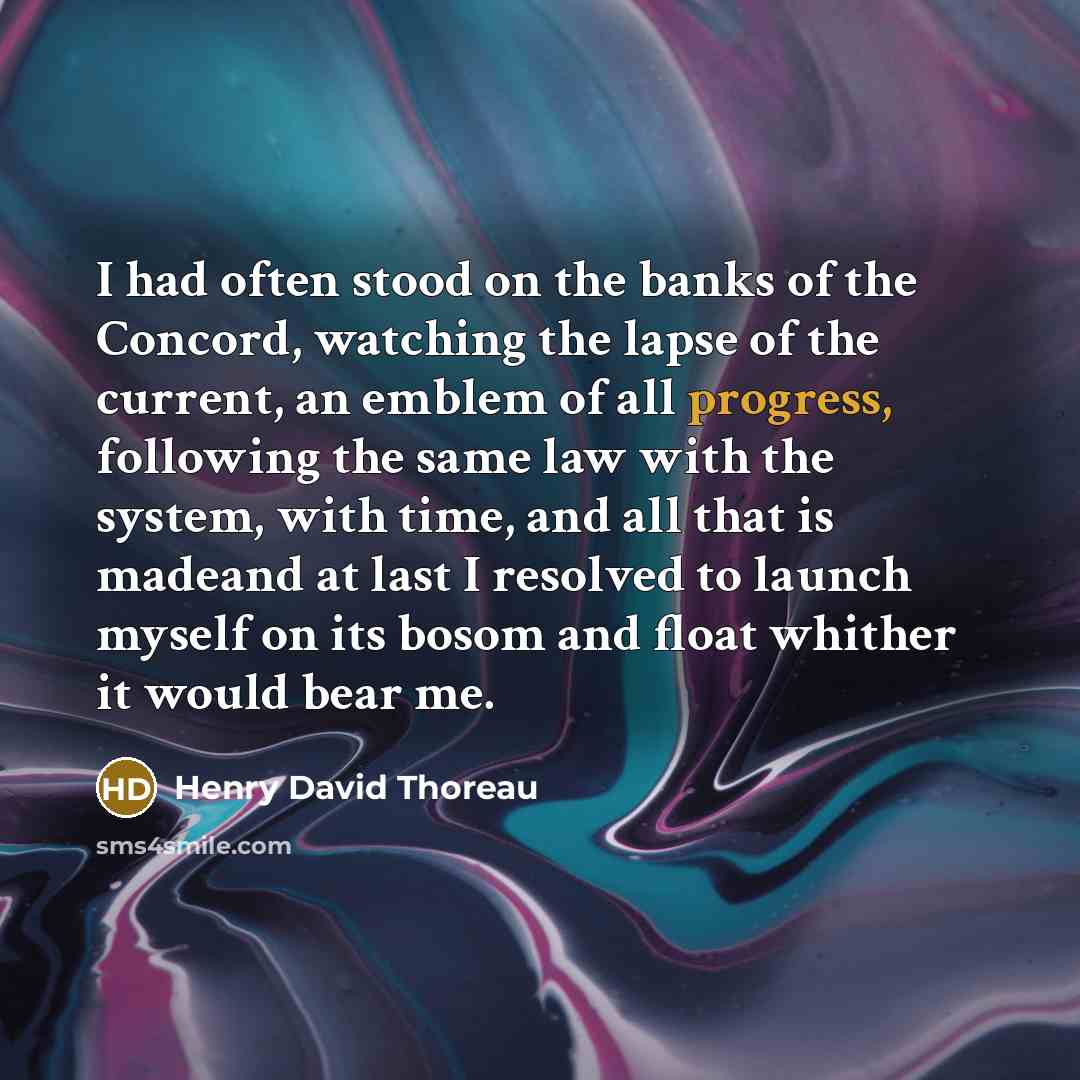 “I had often stood on the banks of the Concord,…” quote by Henry David Thoreau