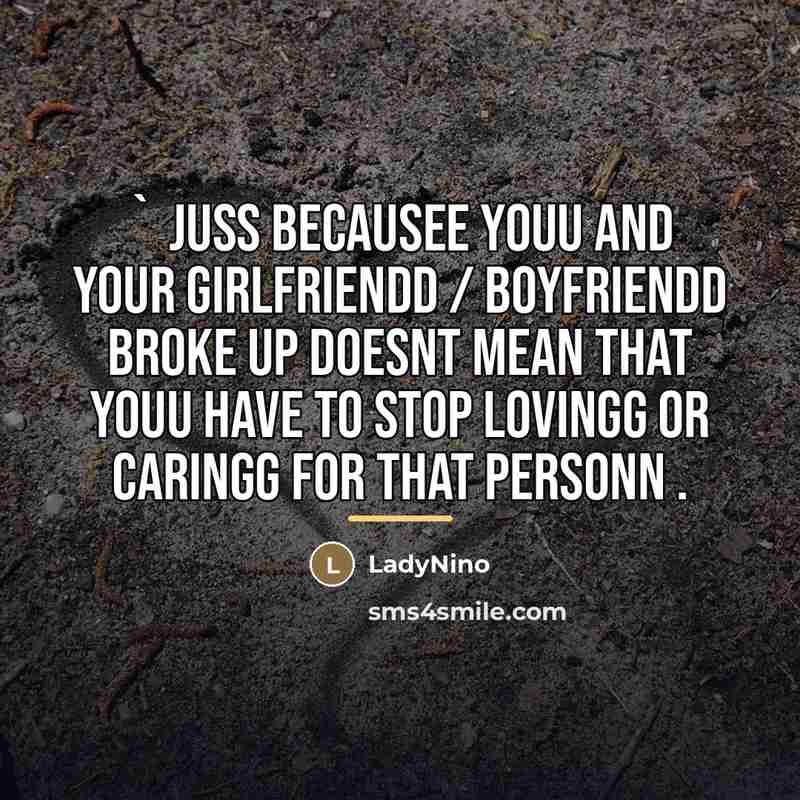 “` juss becausee youu and your girlfriendd / boyfriendd broke…” quote by LadyNino