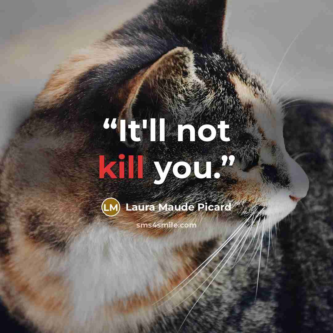 “It'll not kill you.” quote by Laura Maude Picard