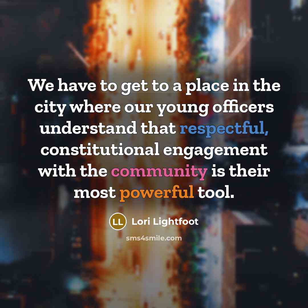 “We have to get to a place in the city…” quote by Lori Lightfoot