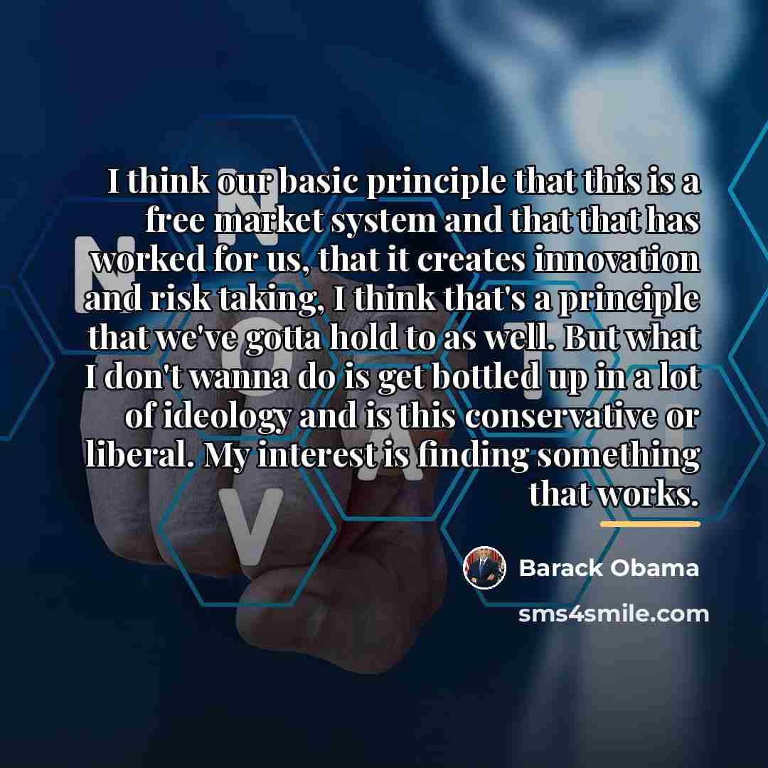 “I think our basic principle that this is a free…” quote by Barack Obama