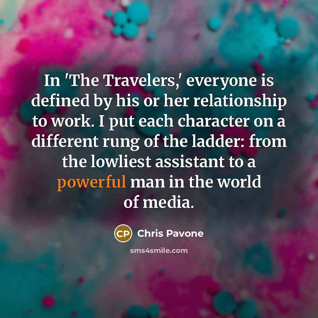 “In 'The Travelers,' everyone is defined by his or her…” quote by Chris Pavone