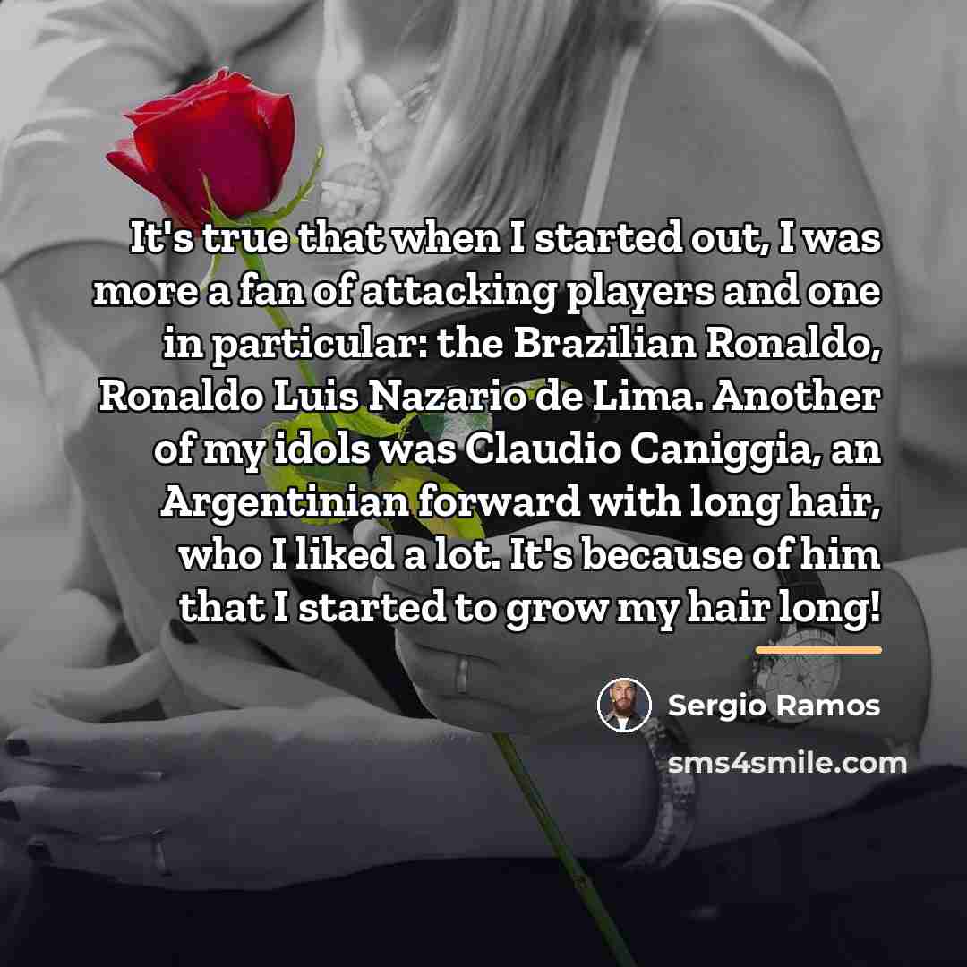 “It's true that when I started out, I was more…” quote by Sergio Ramos