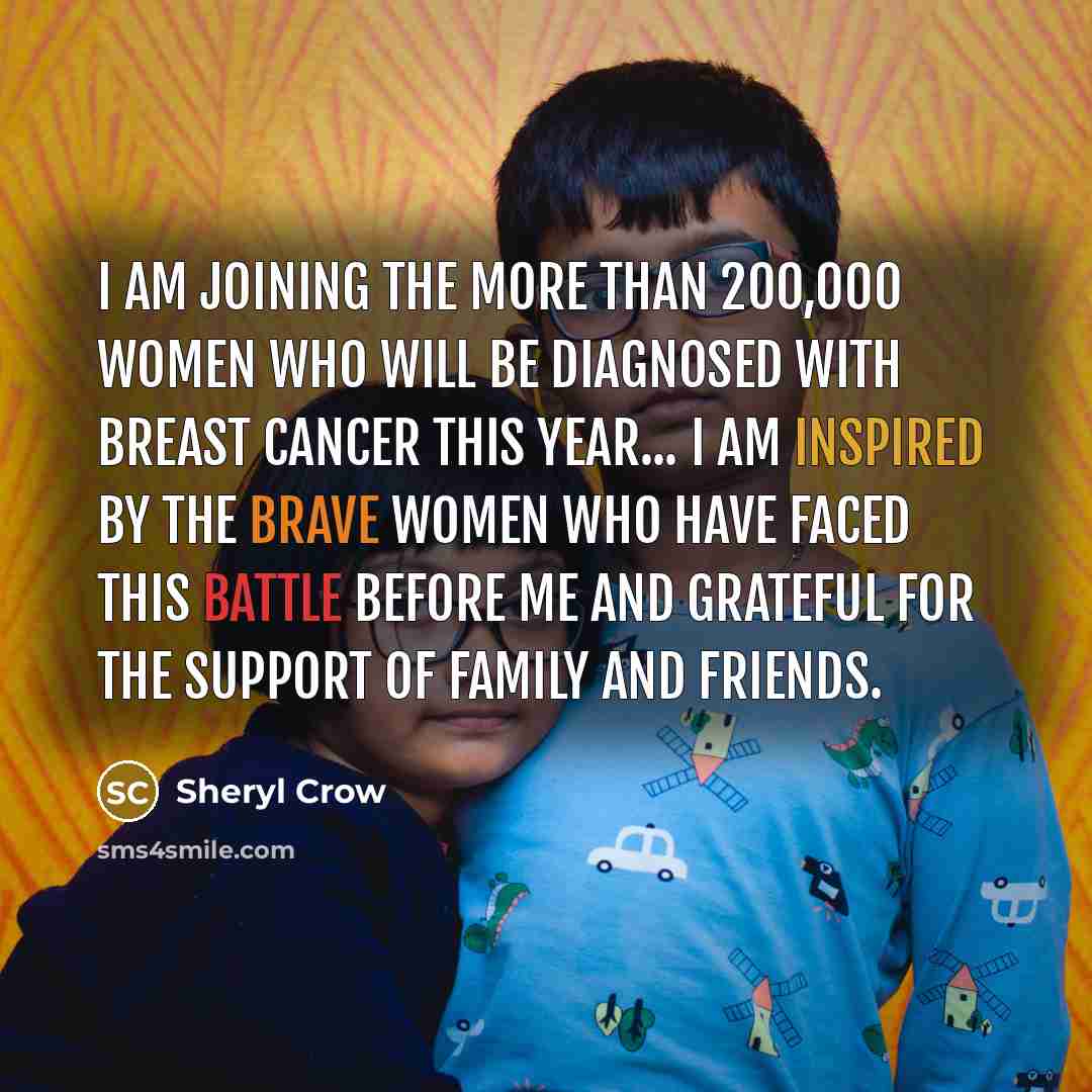“I am joining the more than 200,000 women who will…” quote by Sheryl Crow