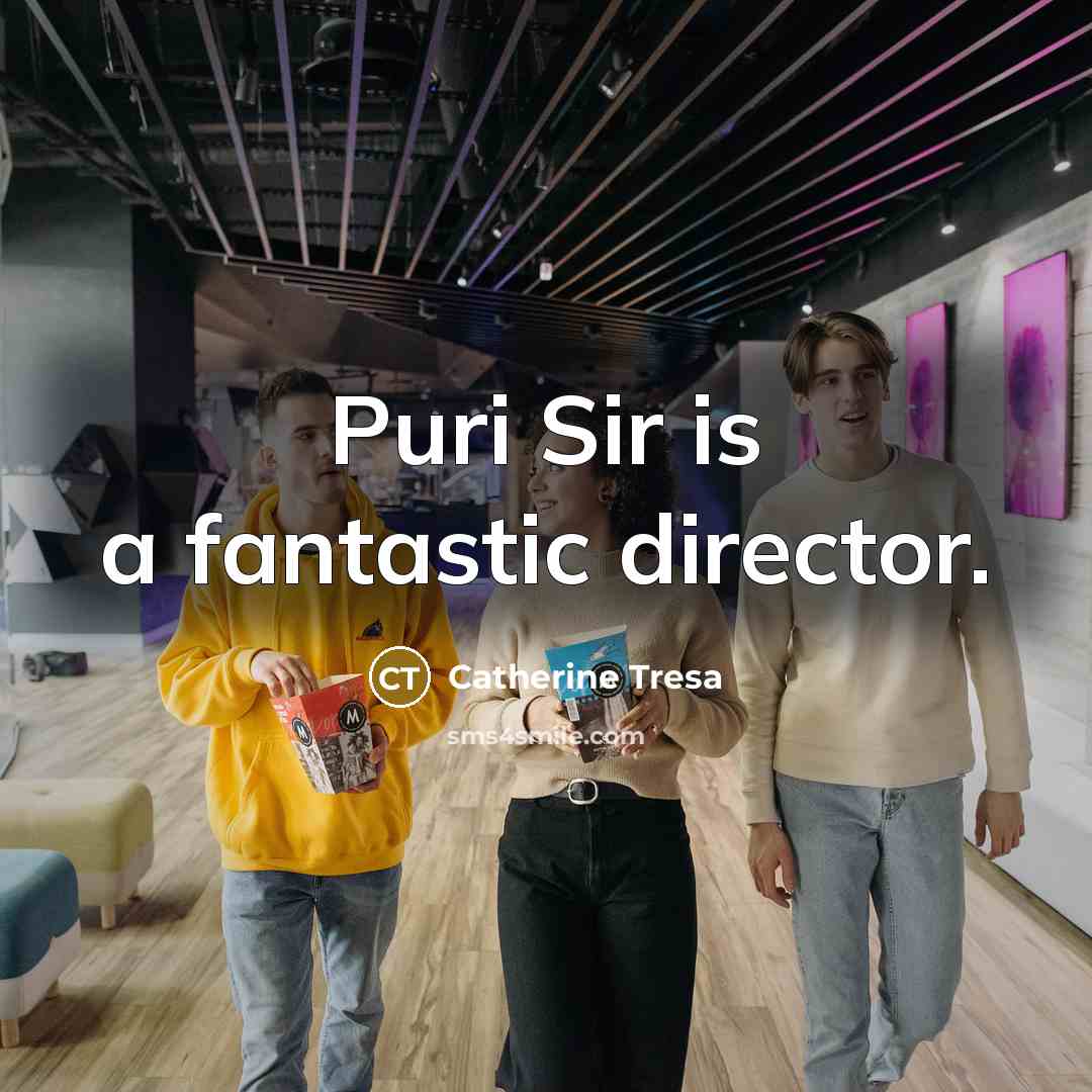 “Puri Sir is a fantastic director.…” quote by Catherine Tresa