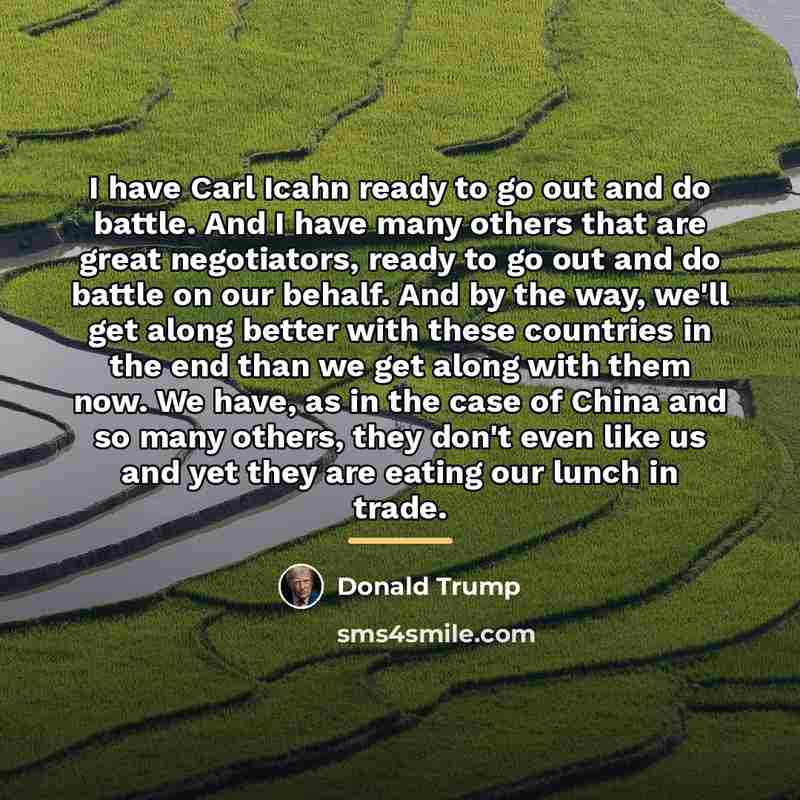 “I have Carl Icahn ready to go out and do…” quote by Donald Trump