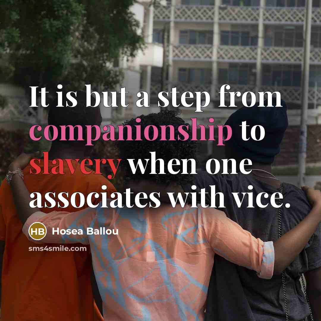 “It is but a step from companionship to slavery when…” quote by Hosea Ballou