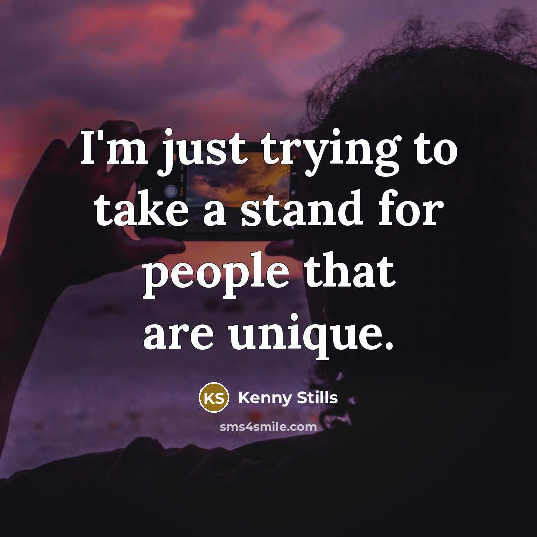 “I'm just trying to take a stand for people that…” quote by Kenny Stills