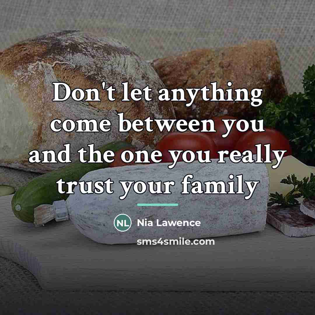 “Don't let anything come between you and the one you…” quote by Nia Lawence