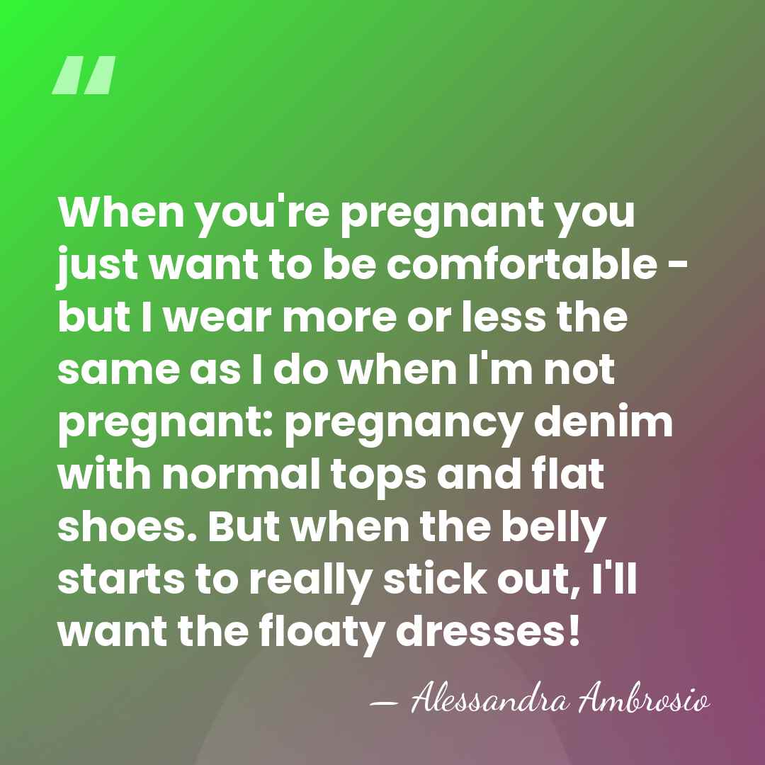 When you're pregnant you just want to be comfortable - but I&hellip; - Alessandra Ambrosio
