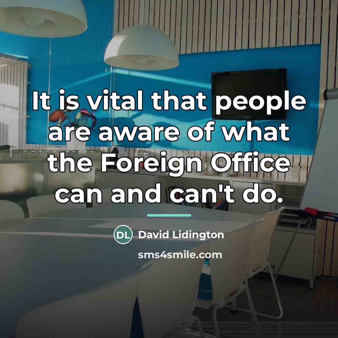 “It is vital that people are aware of what the…” quote by David Lidington