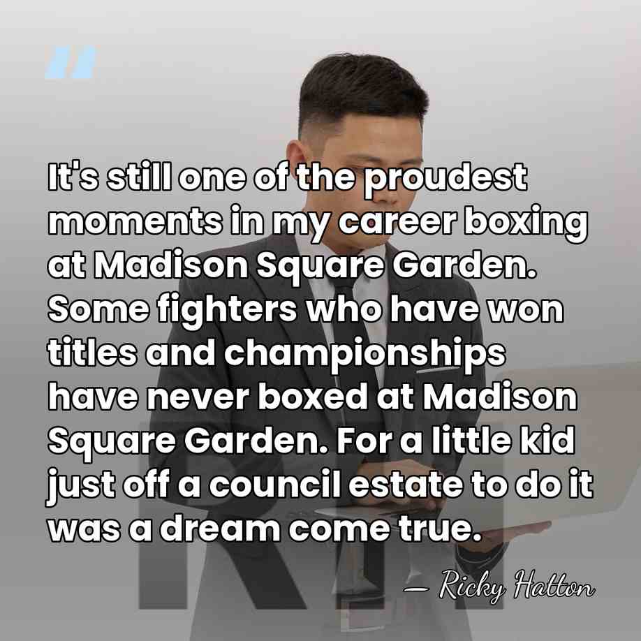 It's still one of the proudest moments in my career boxing at&hellip; - Ricky Hatton