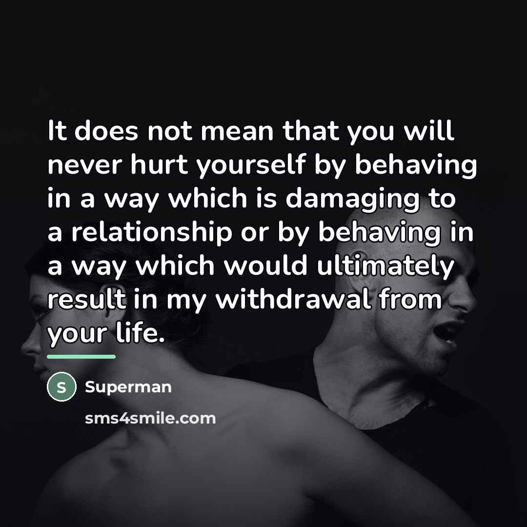 “It does not mean that you will never hurt yourself…” quote by Superman