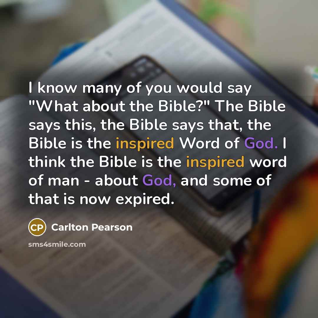 “I know many of you would say "What about the…” quote by Carlton Pearson