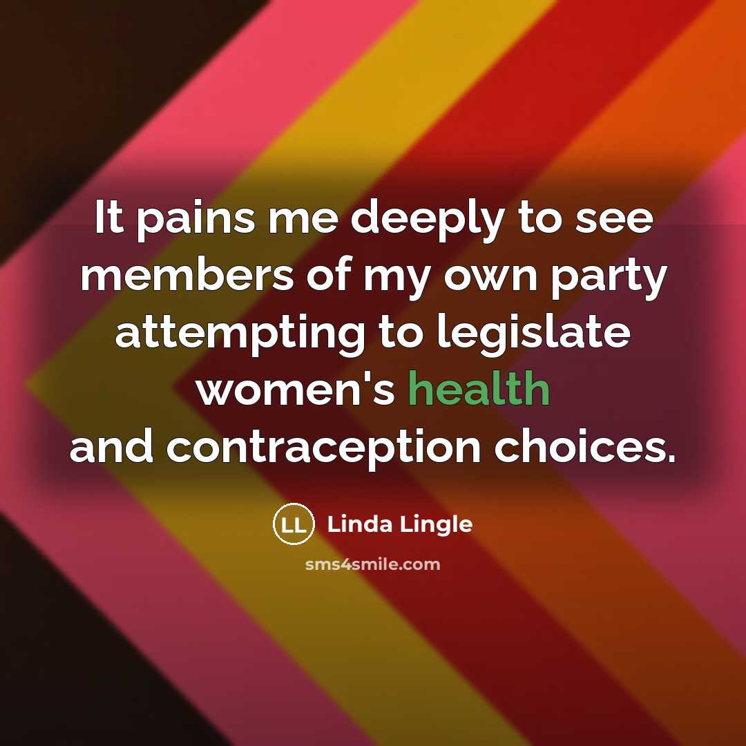 “It pains me deeply to see members of my own…” quote by Linda Lingle