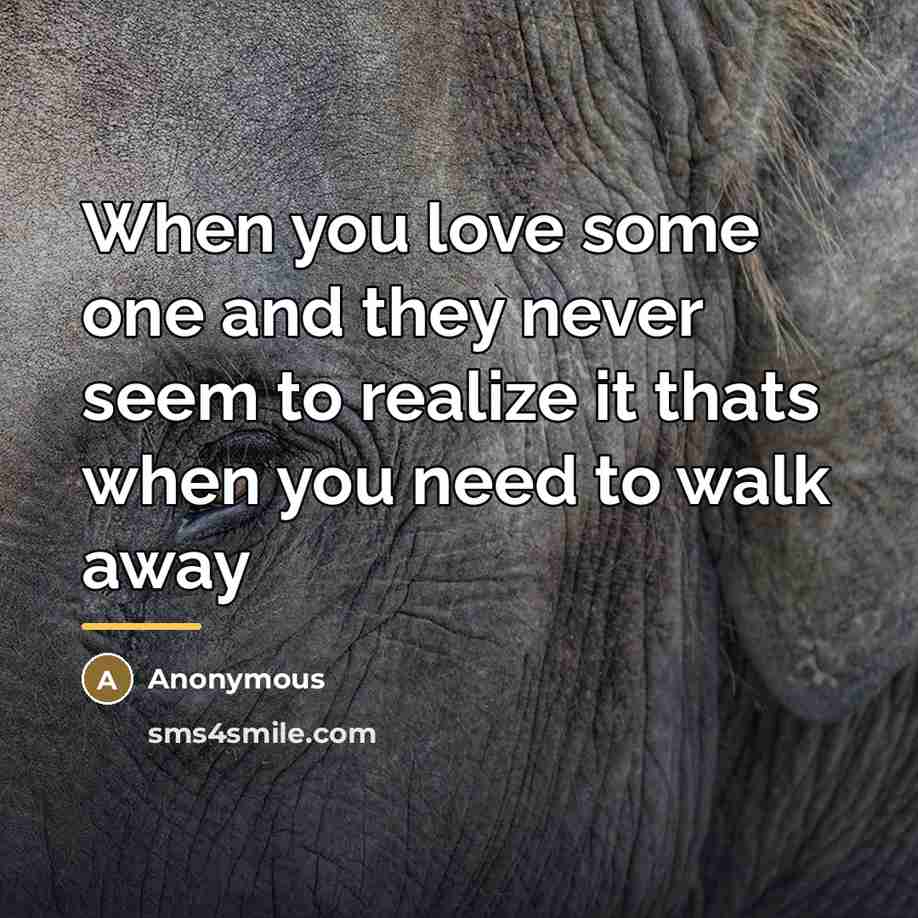 “When you love some one and they never seem to…” quote by Anonymous