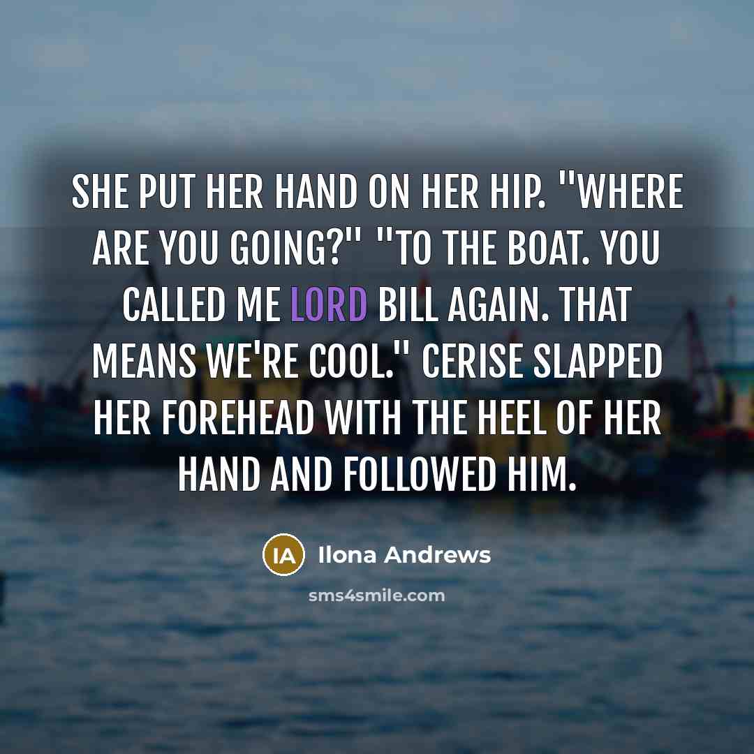 “She put her hand on her hip. "Where are you…” quote by Ilona Andrews
