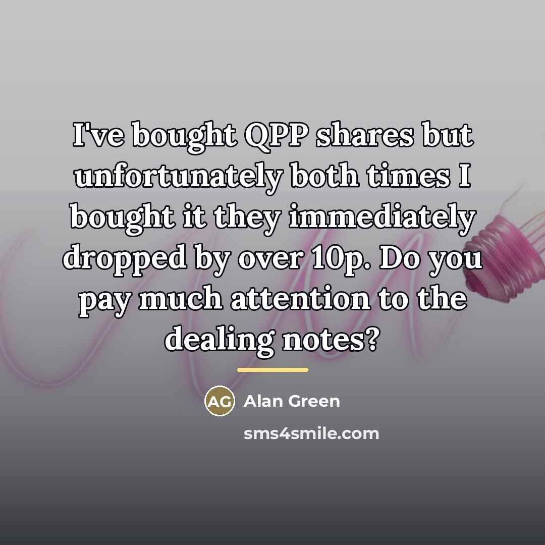 “I've bought QPP shares but unfortunately both times I bought…” quote by Alan Green
