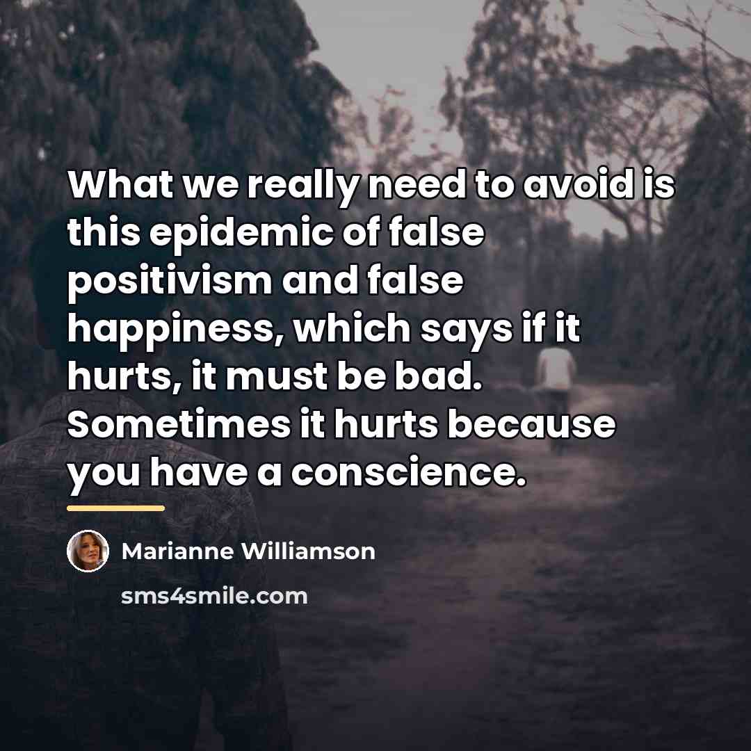 “What we really need to avoid is this epidemic of…” quote by Marianne Williamson