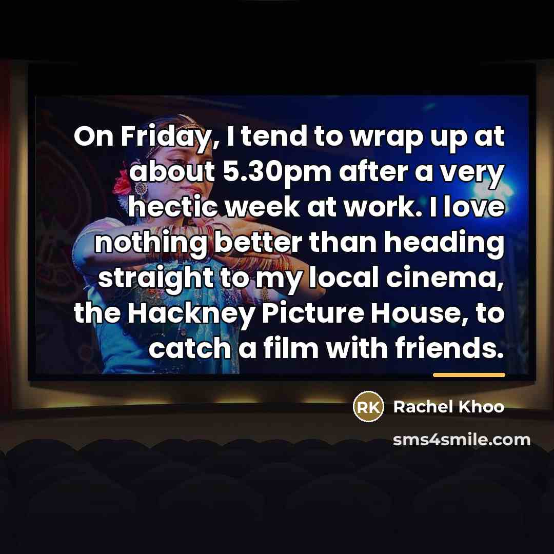“On Friday, I tend to wrap up at about 5.30pm…” quote by Rachel Khoo
