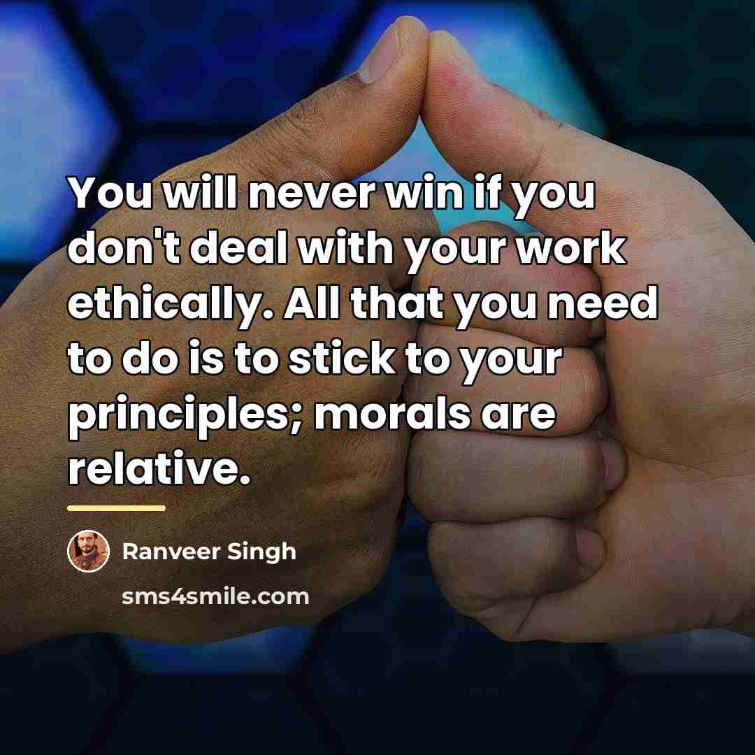 “You will never win if you don't deal with your…” quote by Ranveer Singh