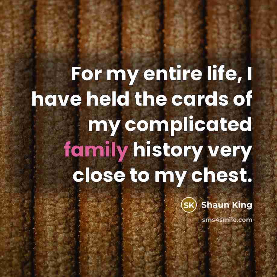 “For my entire life, I have held the cards of…” quote by Shaun King