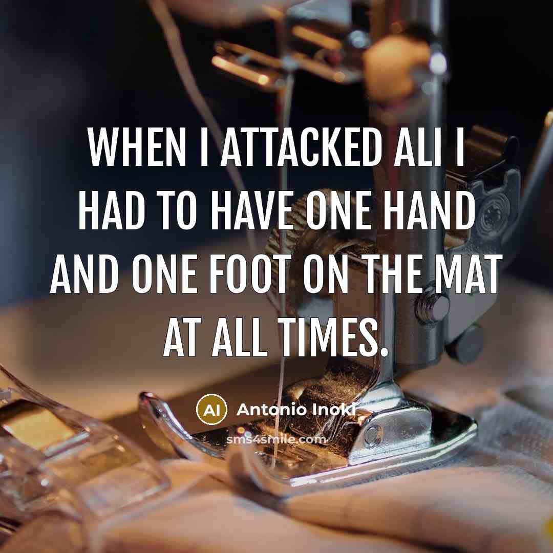 “When I attacked Ali I had to have one hand…” quote by Antonio Inoki