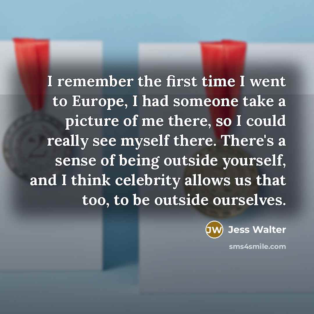 “I remember the first time I went to Europe, I…” quote by Jess Walter