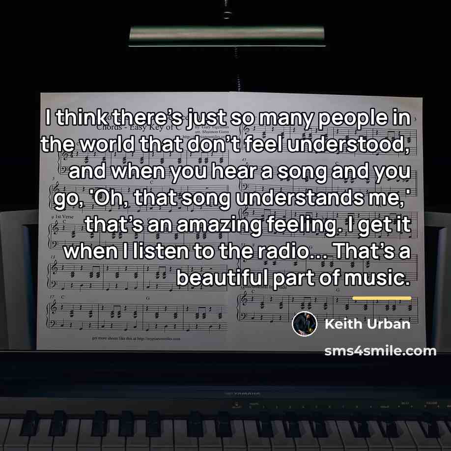 “I think there's just so many people in the world…” quote by Keith Urban