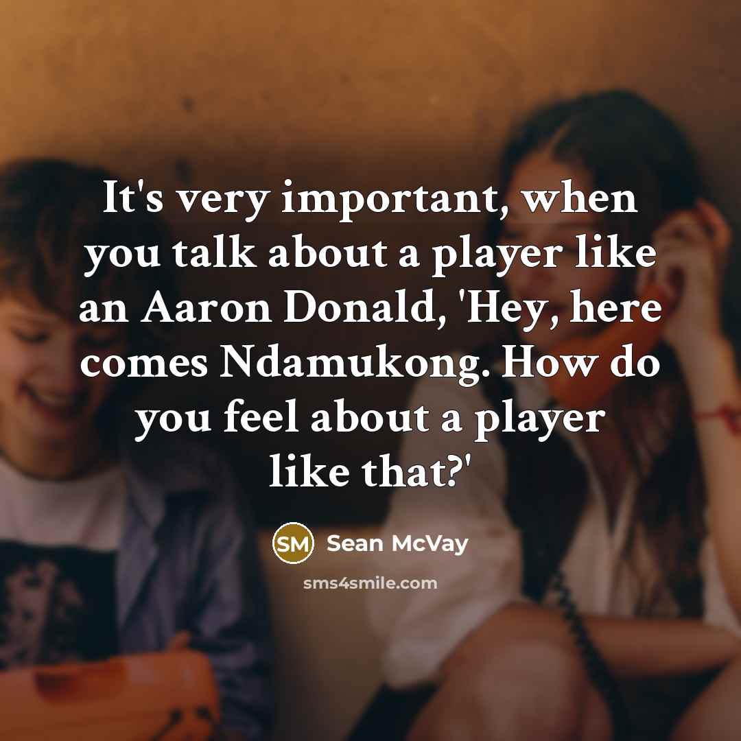 “It's very important, when you talk about a player like…” quote by Sean McVay