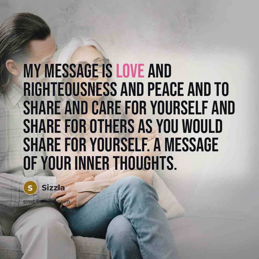 “My message is love and righteousness and peace and to…” quote by Sizzla
