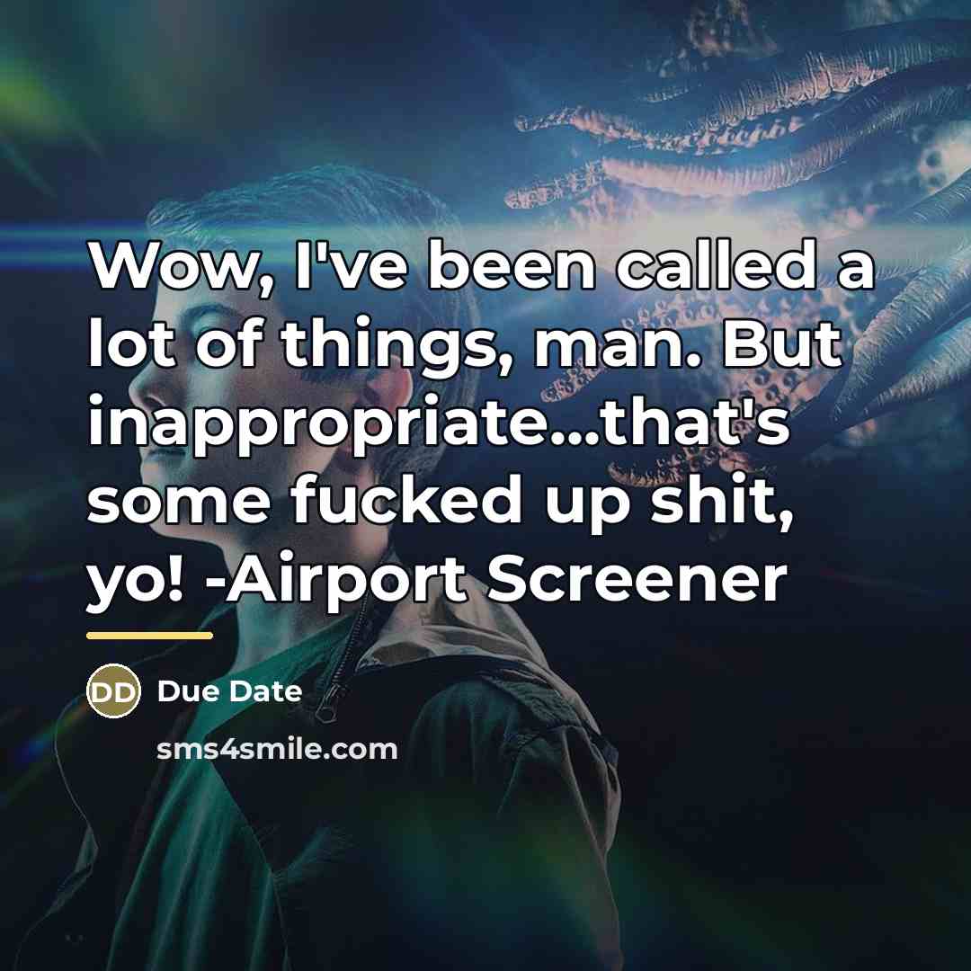 “Wow, I've been called a lot of things, man. But…” quote by Due Date