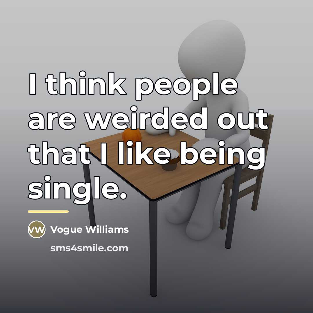 “I think people are weirded out that I like being…” quote by Vogue Williams